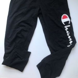 Kids black champion sweatpants
